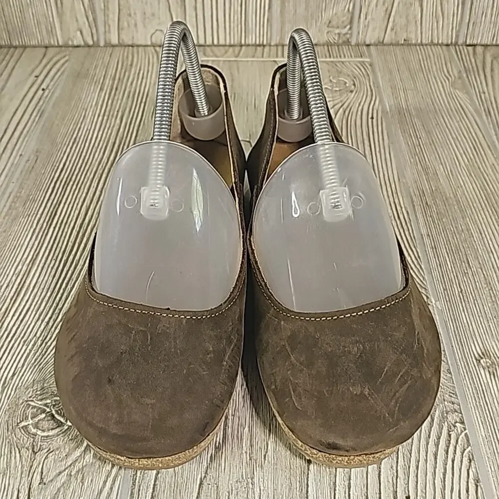 Comfortfusse Brown Velda Leather Flats Womens EU40 US9-9.5 NEW